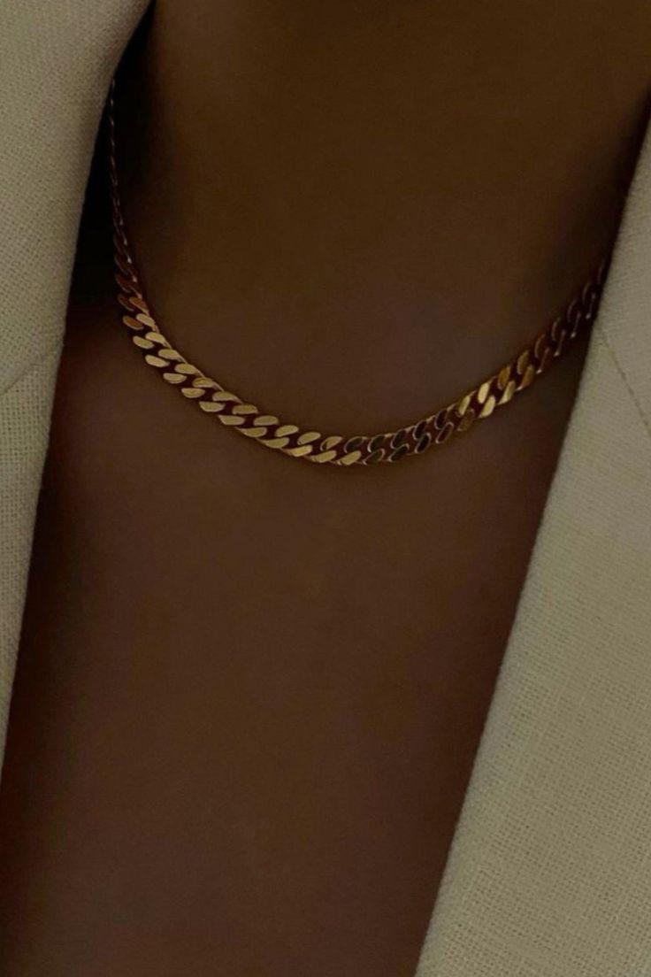 Set Collier & Bracelet Dorés – Modèle Safa Inox